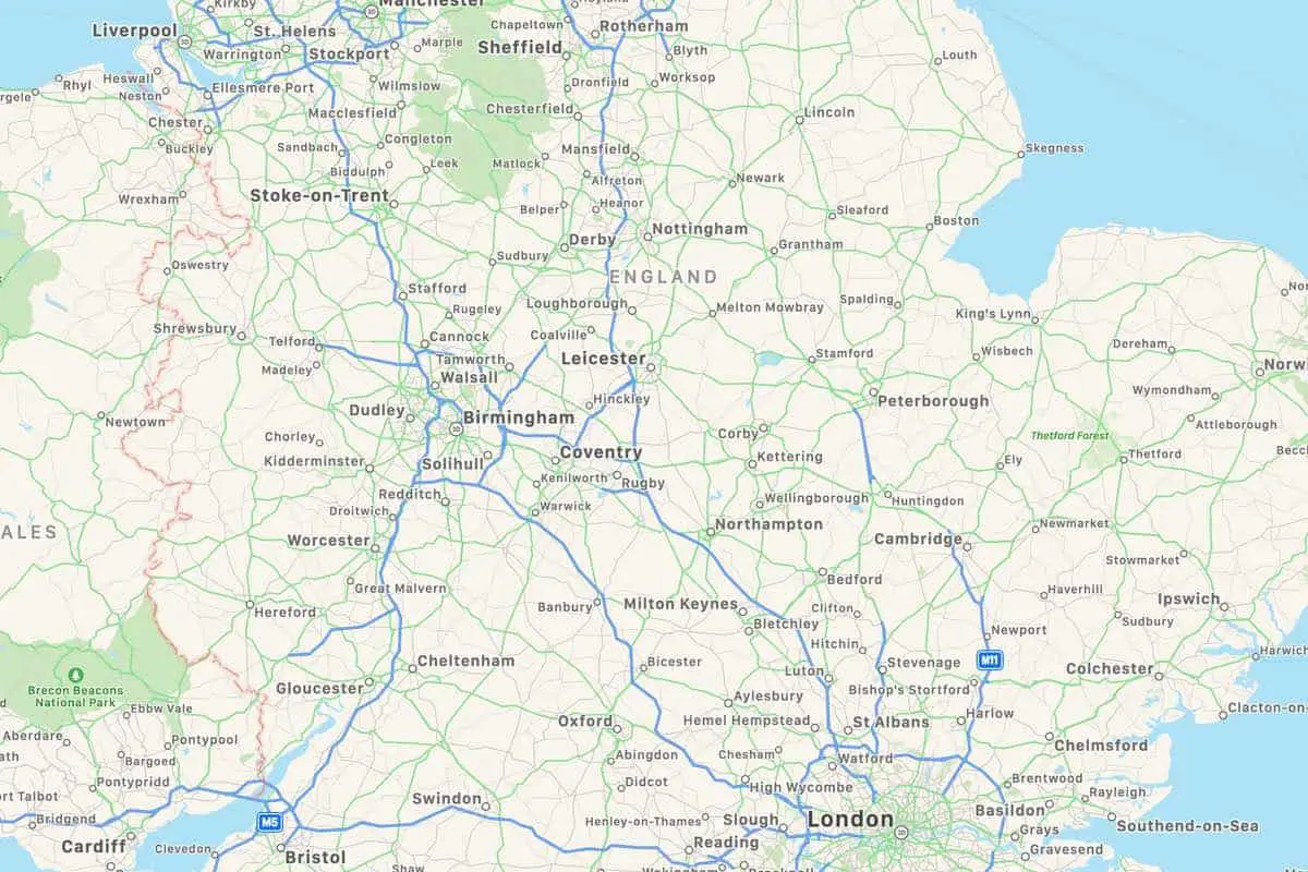 A map of the UK to help identify the best place to invest in property