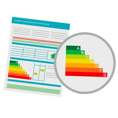 Energy Performance Certificate (EPC) grades A to G